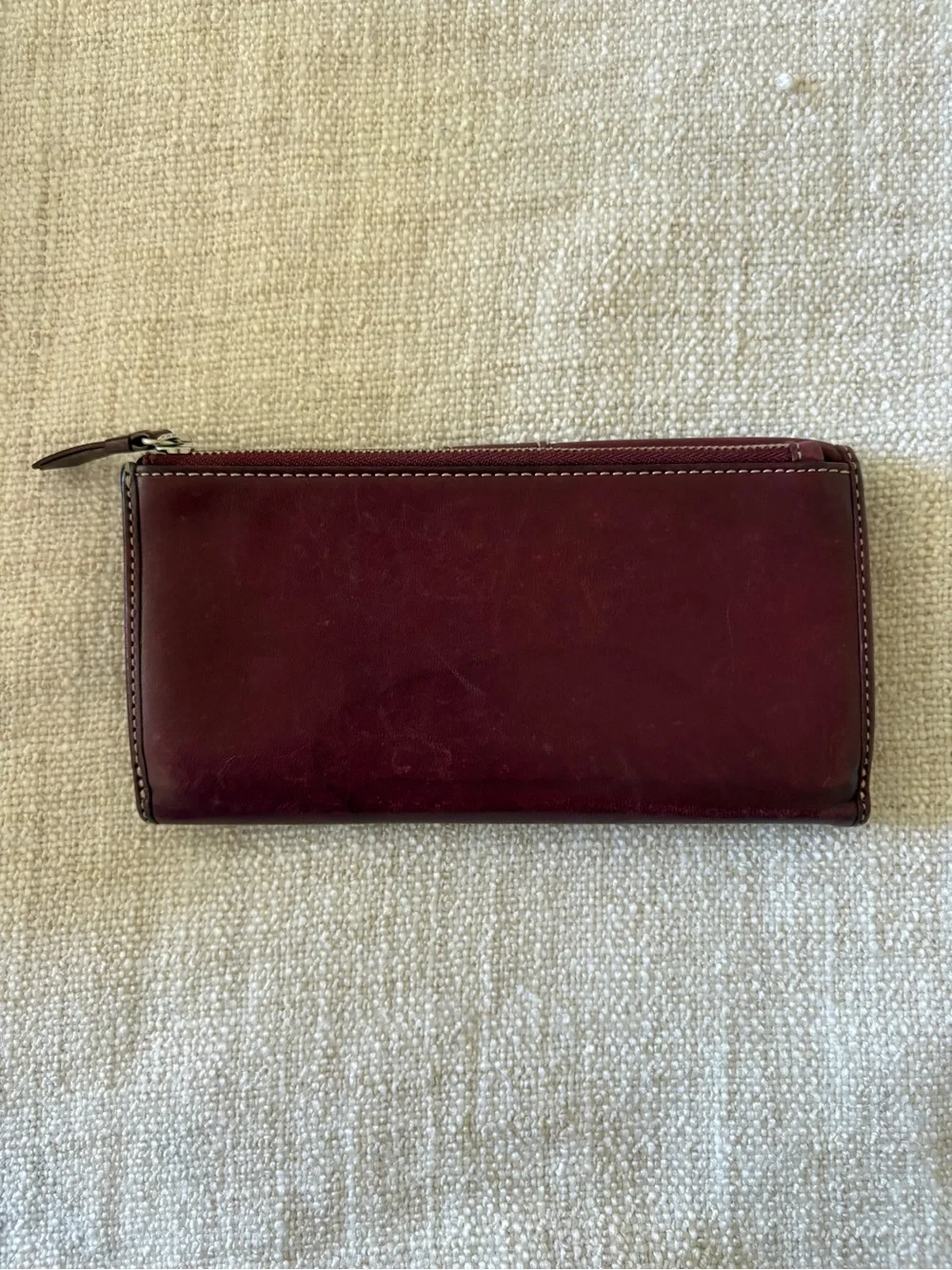 Coach Burgundy Handbag & Wallet w/ Dustbag